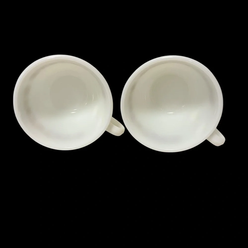 Pyrex Butterfly Gold 8 Ounce Coffee or Tea Cups Microwave Safe